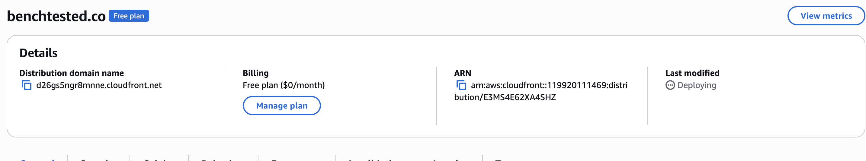 screenshot showing that the distro is deploying 